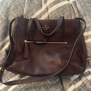 Authentic Kate Spade Leather Satchel with shoulder strap